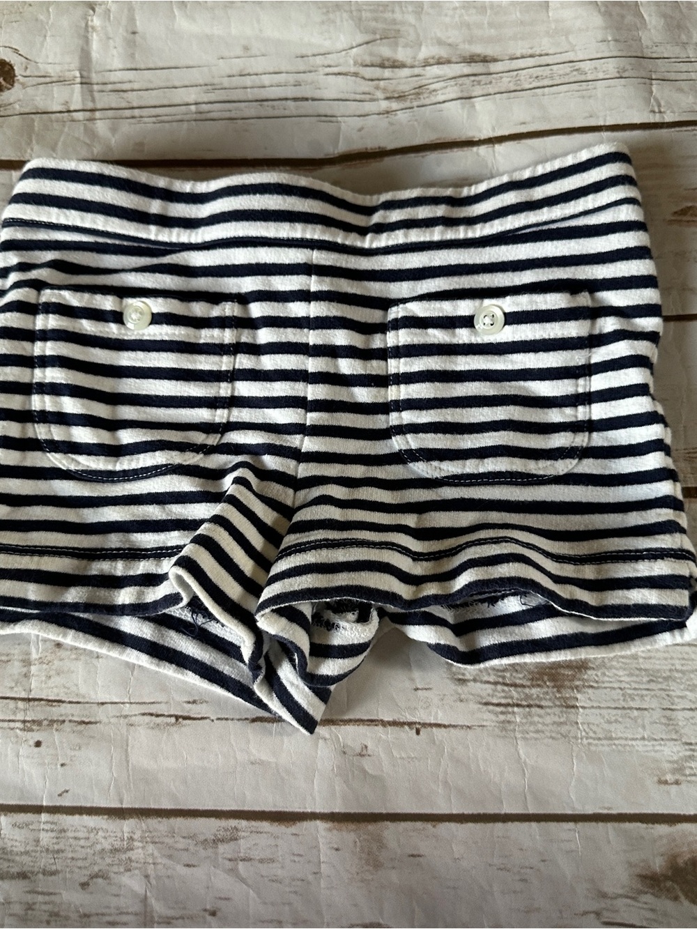 Janie and Jack navy striped shorts vguc 3y